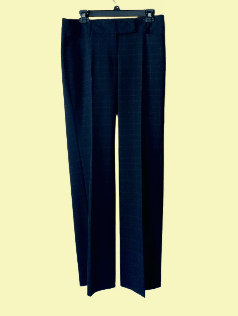 WHBM Size 6 Black Pants With Blue Pinstripe NWOT Professional Sophisticated
